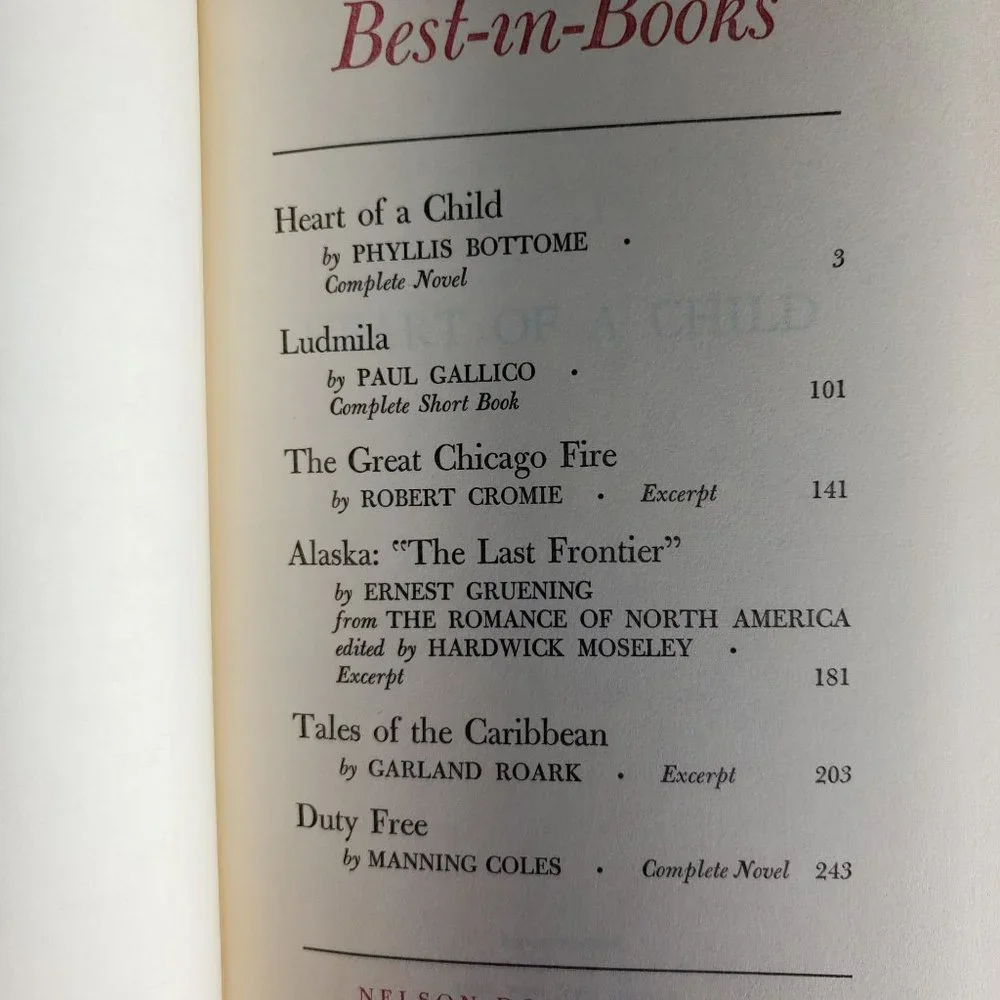 Heart Of A Child Phyllis Bottome Duty Free,‎ Ludmila Hardback Book No Dustcover